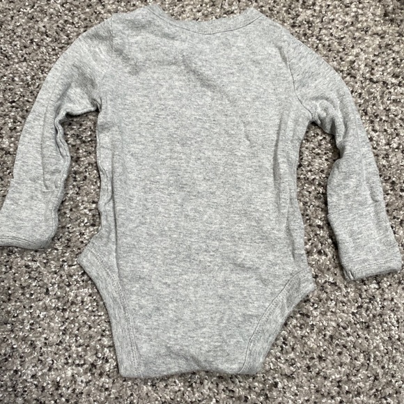 Baby Gap 0-3M I love my daddy snowman button up onesie - Picture 3 of 4